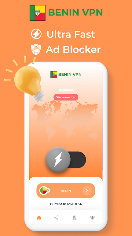 Benin VPN - Fast Private Proxy  Screenshot 2