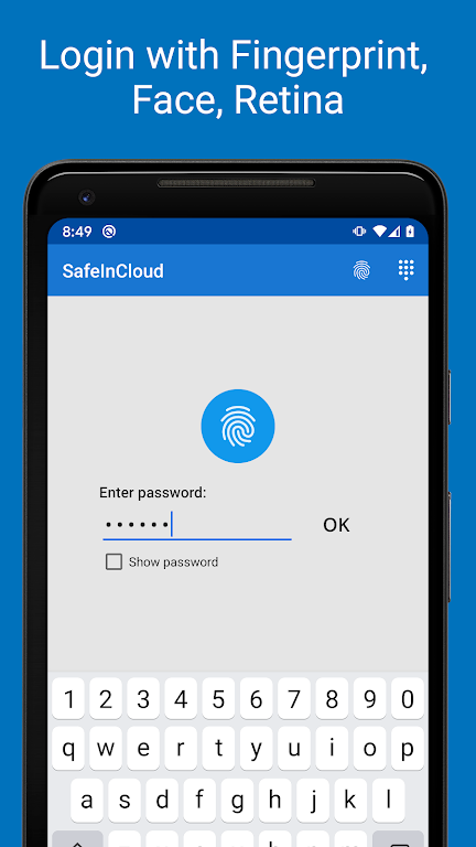 Password Manager SafeInCloud Mod  Screenshot 1