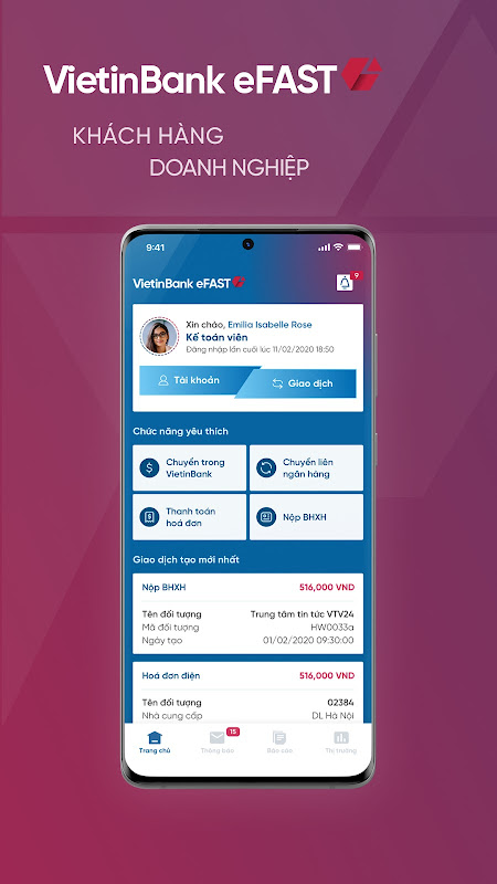 VietinBank eFAST  Screenshot 3