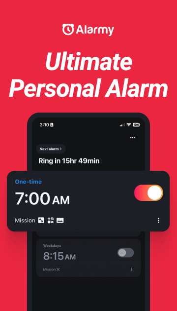 Alarmy – Alarm Clock & Sleep Mod  Screenshot 1