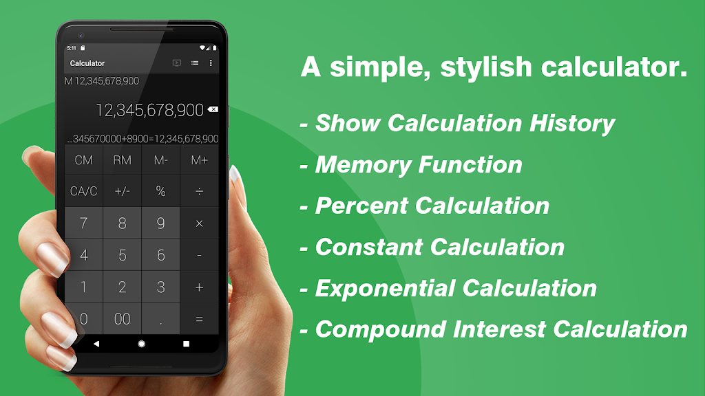 Calculator – Simple & Stylish Mod  Screenshot 1