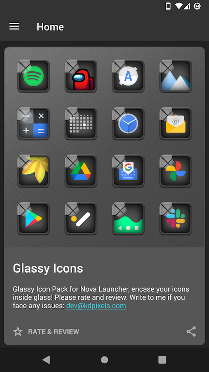 Glassy Icon Pack Mod  Screenshot 1