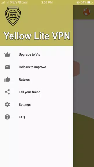 Yellow Lite VPN - Fast & Easy VPN  Screenshot 1