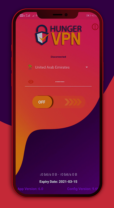 Hunger VPN Free Data  Screenshot 2