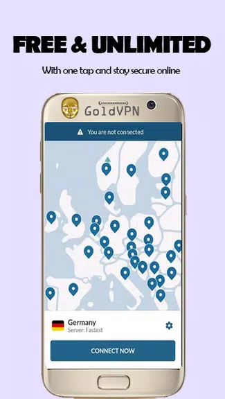 GoldVPN - unlimited worldwide  Screenshot 2