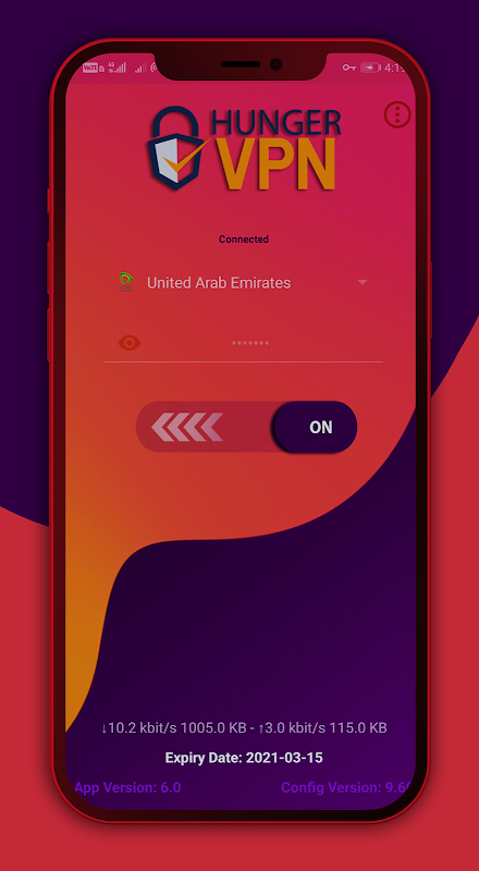 Hunger VPN Free Data  Screenshot 3