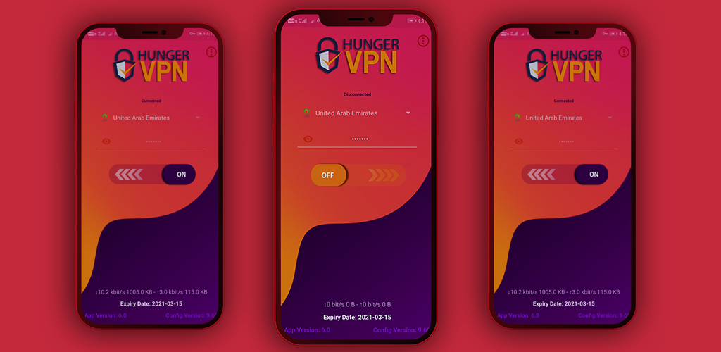 Hunger VPN Free Data  Screenshot 1