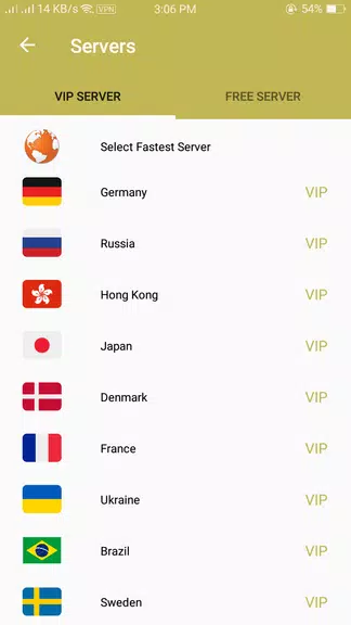 Yellow Lite VPN - Fast & Easy VPN  Screenshot 2