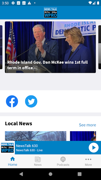 News Talk 630 WPRO & 99.7 FM  Screenshot 1