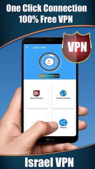 Israel VPN - Get Fast & Free Israel IP  Screenshot 1