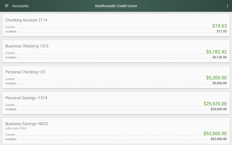 Northwoods Credit Union  Screenshot 3