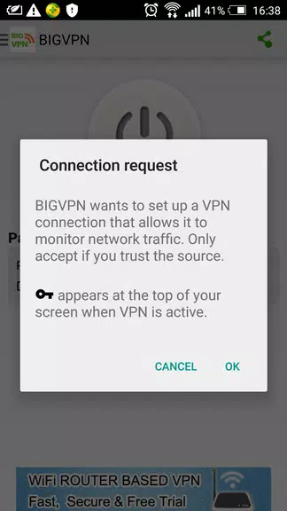 BIGVPN Free VPN Client  Screenshot 1