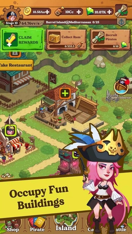 Idle Pirate – Endless Treasure  Screenshot 1