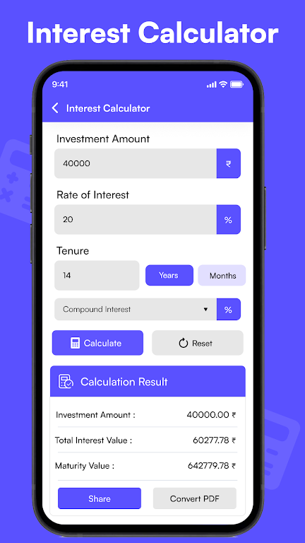 Loan EMI Calculator  Screenshot 3