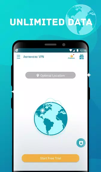 Anywhere VPN -Secure Free Unlimited VPN Proxy WiFi  Screenshot 2