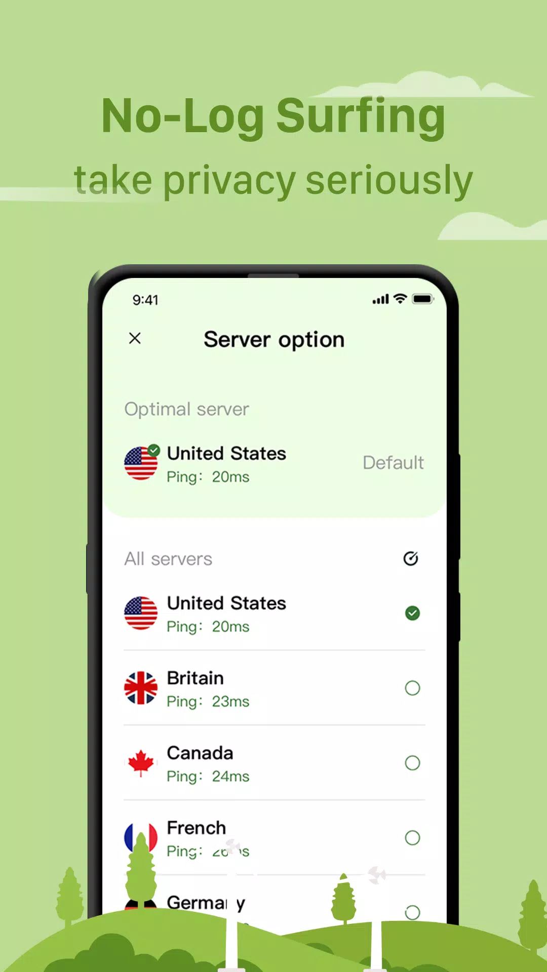 Field VPN of Online Protection  Screenshot 3