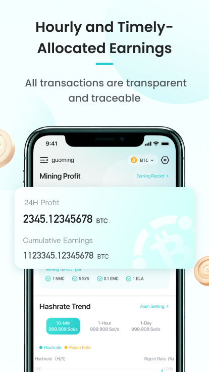 ViaBTC-Crypto Mining Pool  Screenshot 2