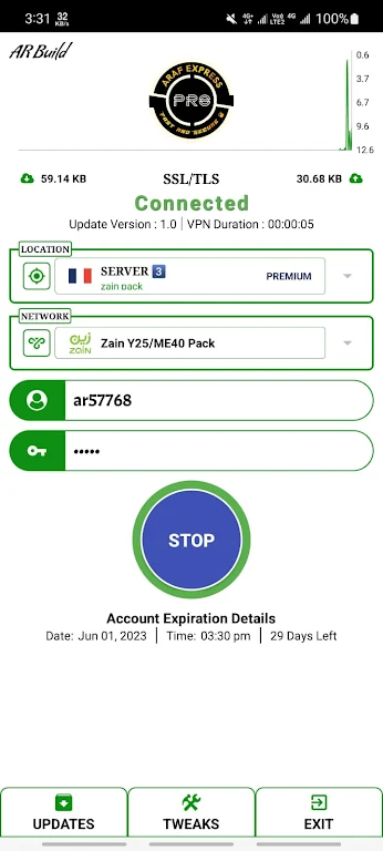 ARAF EXPRESS PRO - Secure VPN  Screenshot 2