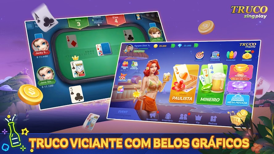 Truco ZingPlay: jogo de cartas online  Screenshot 3