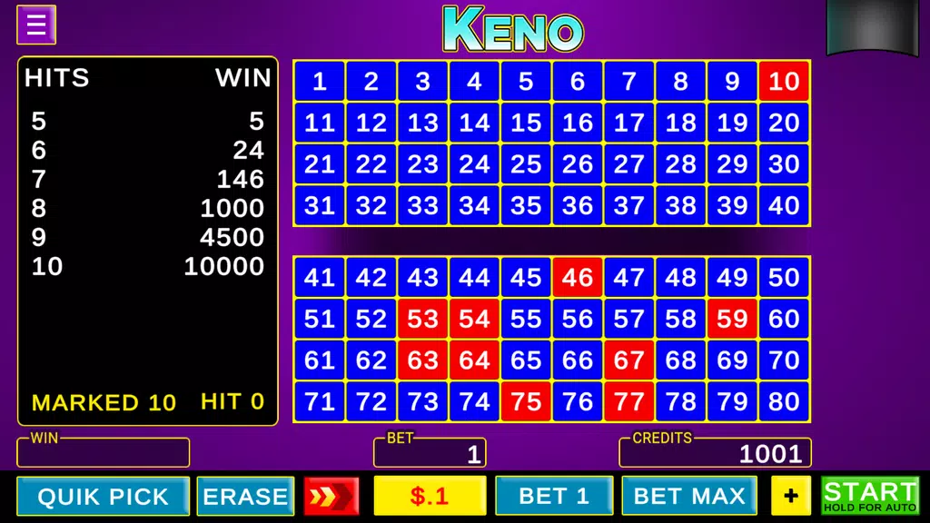 Keno - Las Vegas Games Offline  Screenshot 3