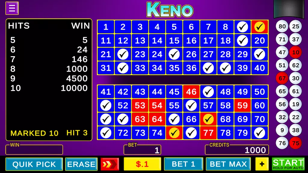 Keno - Las Vegas Games Offline  Screenshot 2