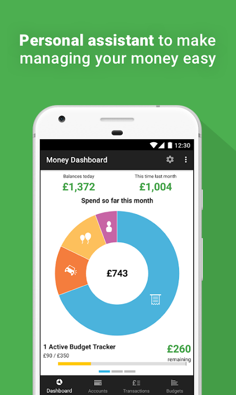 Money Dashboard Budget Planner  Screenshot 2