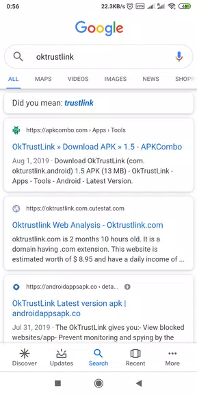 OkTrustLink Multi Search + VPN  Screenshot 3