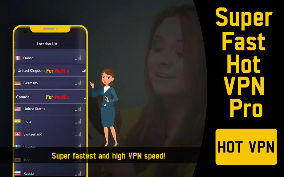 Super Fast Hot VPN Pro Vpn Pro  Screenshot 4