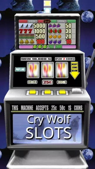 3D Cry Wolf Slots - Free  Screenshot 1