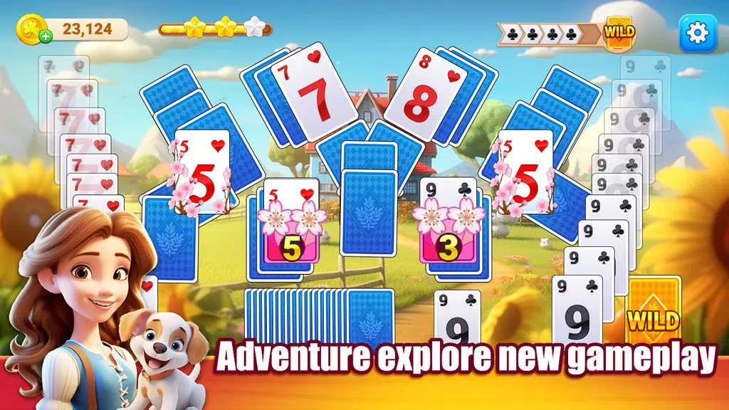 Solitaire TriPeaks Dress Up!  Screenshot 1