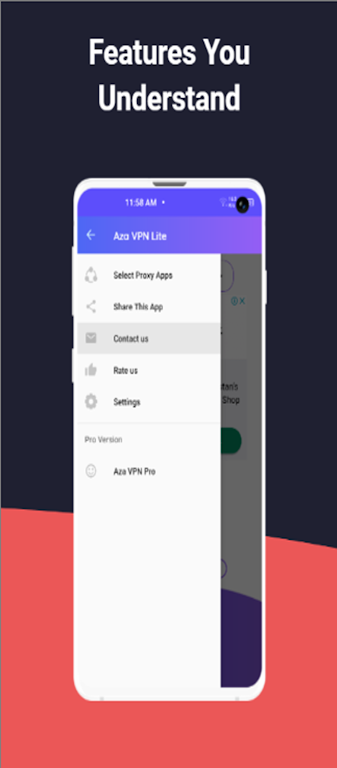 Aza VPN Lite - Fast Proxy VPN  Screenshot 2