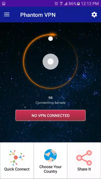 Phantom VPN - Secure and Bangl  Screenshot 2