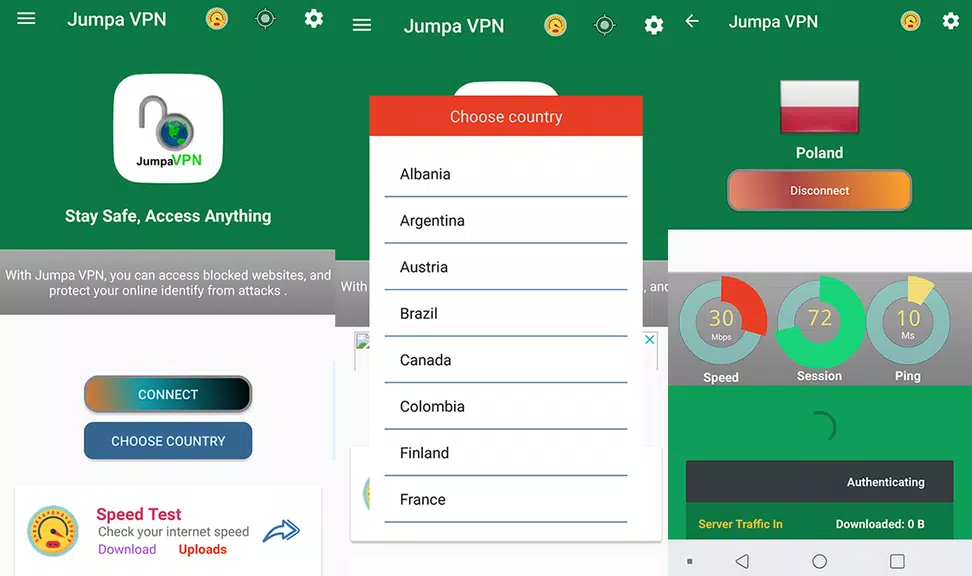 Jumpa FREE VPN - Stay Safe, Access Anything  Screenshot 2