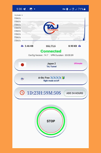 Taj Tunnel Plus Secure VPN Pro  Screenshot 3