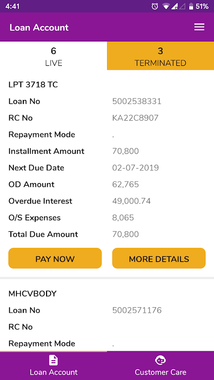 Tata Motors Finance - Customer  Screenshot 4