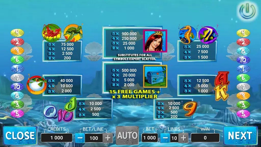 Mermaids Pearl Slot  Screenshot 2