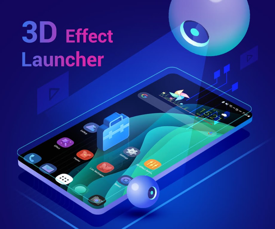 3D Effect Launcher, Cool Live Mod  Screenshot 1