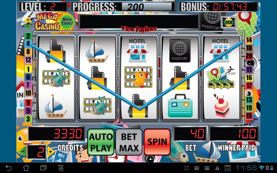 Mega Vacation Slot Machine  Screenshot 1