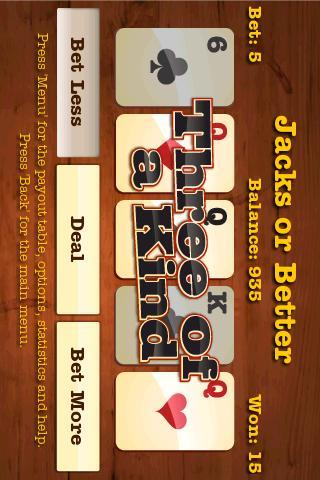 Wild West Video Poker Lite  Screenshot 1