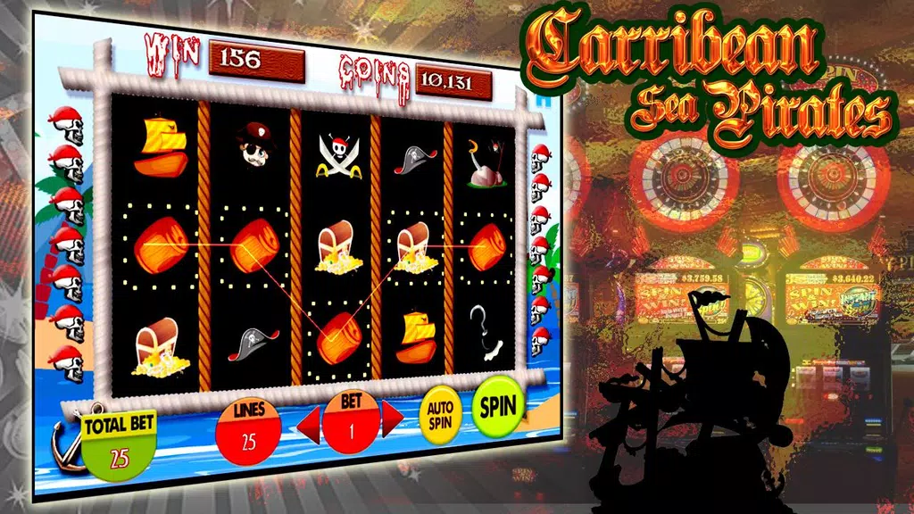 Carribean Slots Pirates Casino  Screenshot 1