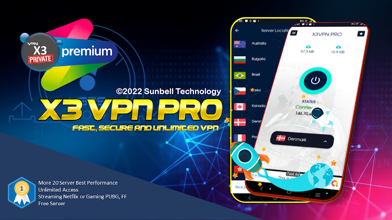 X3 VPN Pro - Private & Secure  Screenshot 3