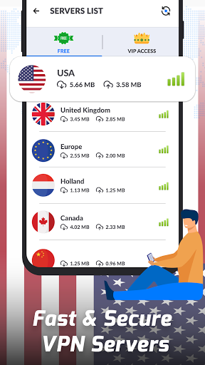 USA VPN: Unlimited Fast VPN &  Screenshot 3