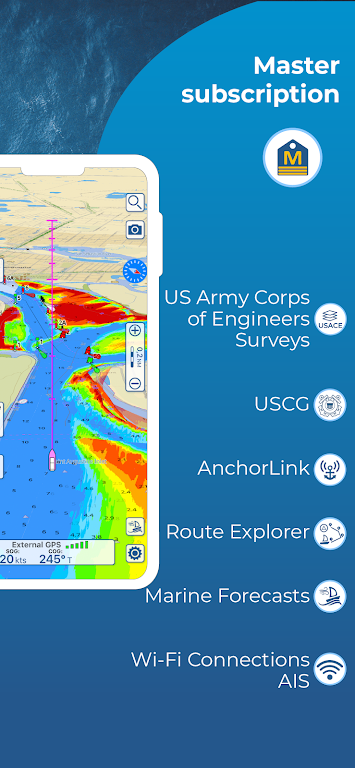 Aqua Map Marine – Boating GPS Mod  Screenshot 4