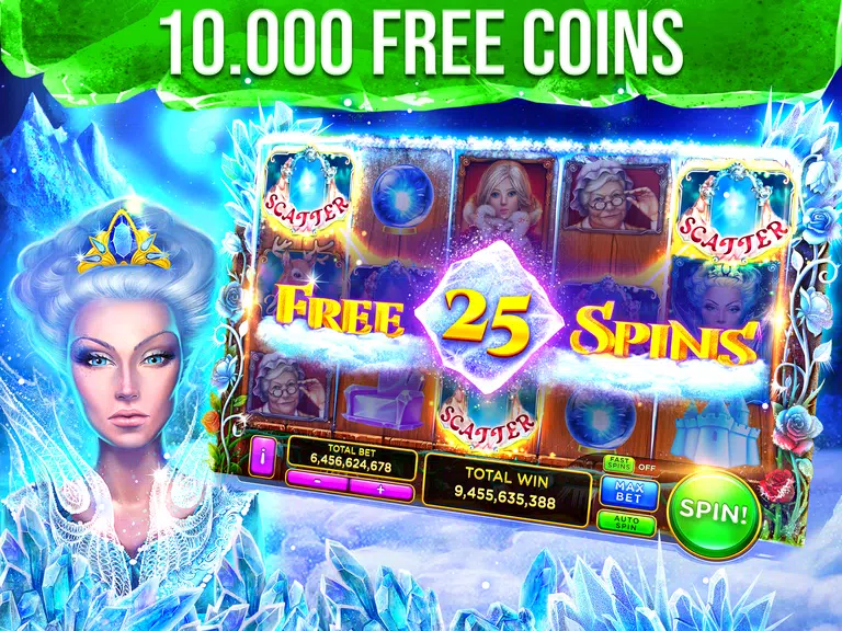 Snow Queen Casino Slots Games  Screenshot 1