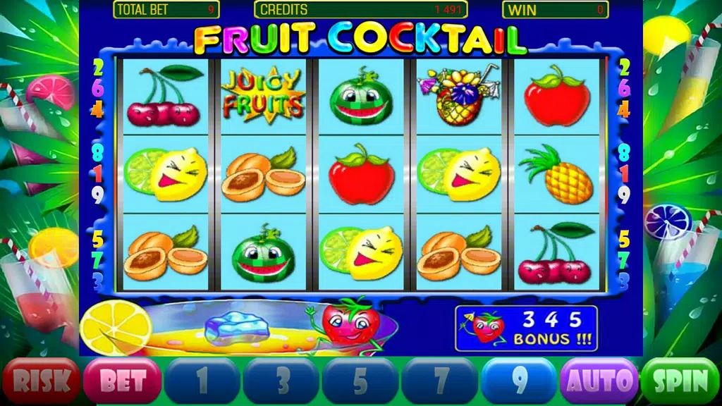 Fruit Cocktail Deluxe Slot  Screenshot 1