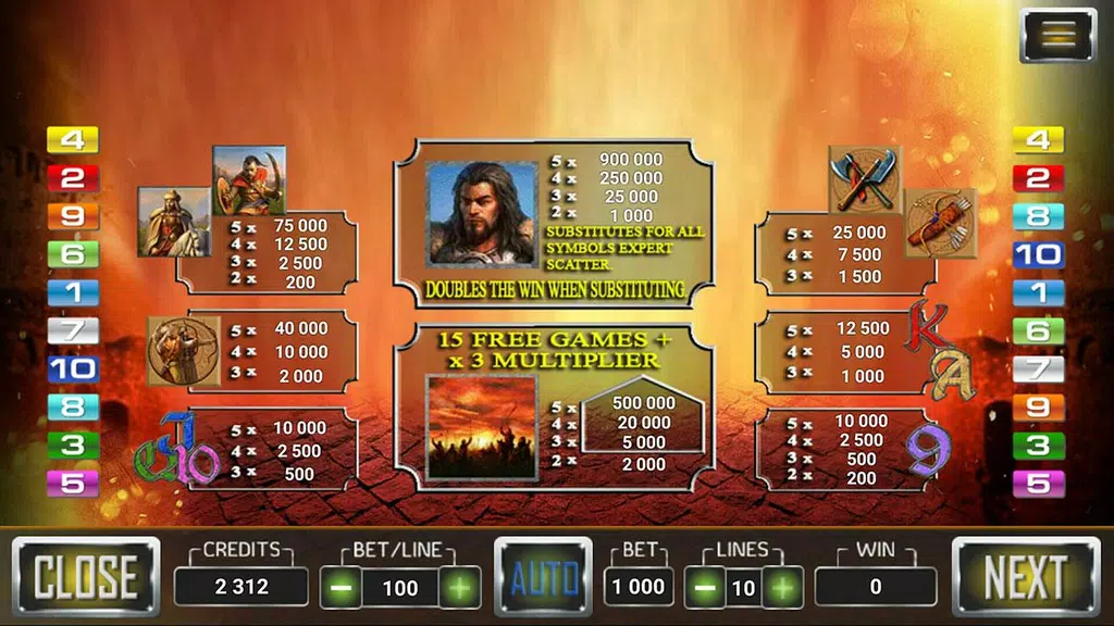 Attila Winner Slot  Screenshot 2