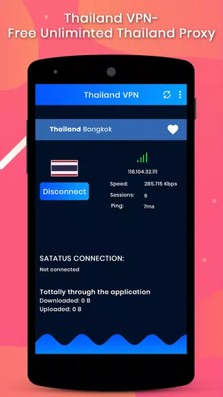 Thailand VPN-Free Unlimited Thailand Proxy  Screenshot 1