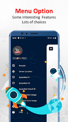 X3 VPN Pro - Private & Secure  Screenshot 1