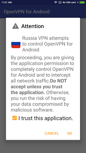 Russia VPN -Plugin for OpenVPN  Screenshot 3