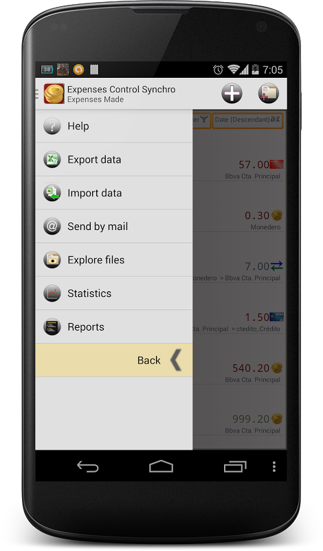 Expenses Control Sync  Screenshot 3